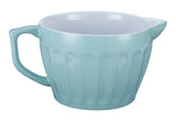White/Blue Ceramic Batter Bowl, 2.5-qt