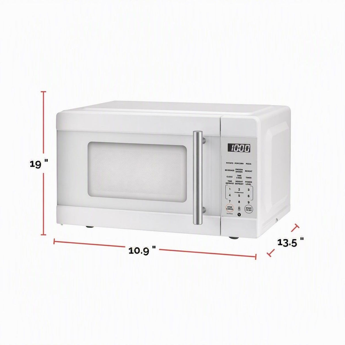 Microwave, White, 0.9-cu-ft