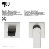 Atticus Brushed Nickel Wall Mount Bathroom Faucet