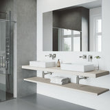Atticus Brushed Nickel Wall Mount Bathroom Faucet
