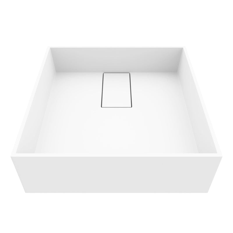 Bryant 15x15-in Deep White Bathroom Sink/Basin with Square Vessel L6334