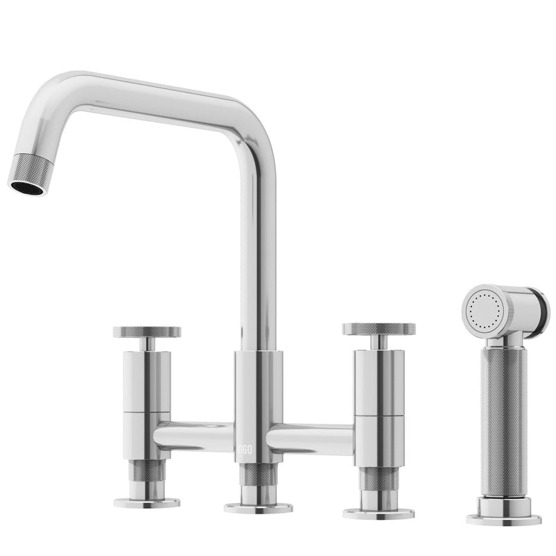 Cass 2-Handle Bridge Kitchen Faucet V4054