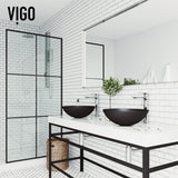 Cavalli Round Vessel Bathroom Sink/Basin with Consistent Matte Finish, Black