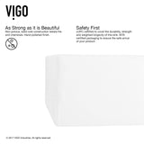 Dianthus Matte Stone Square Vessel Bathroom Sink, Above-Counter Installation, White