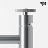 Duomo Gothic Grey Bathroom Sink/Basin Set with Cass Faucet and Rectangular Vessel