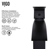 Duris Single Handle Vessel Sink Bathroom Faucet with Deck Plate, Matte Black