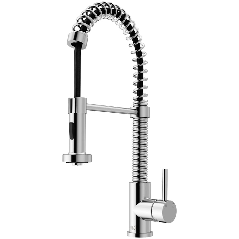 Edison Single Handle Pull Down Kitchen Faucet, Chrome Z5465