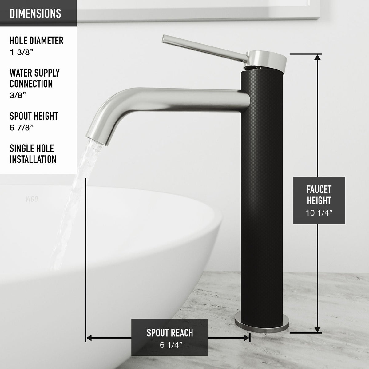 Glass Grey Onyx Bathroom Sink/Basin Set with Lexington Faucet and Rectangular Vessel