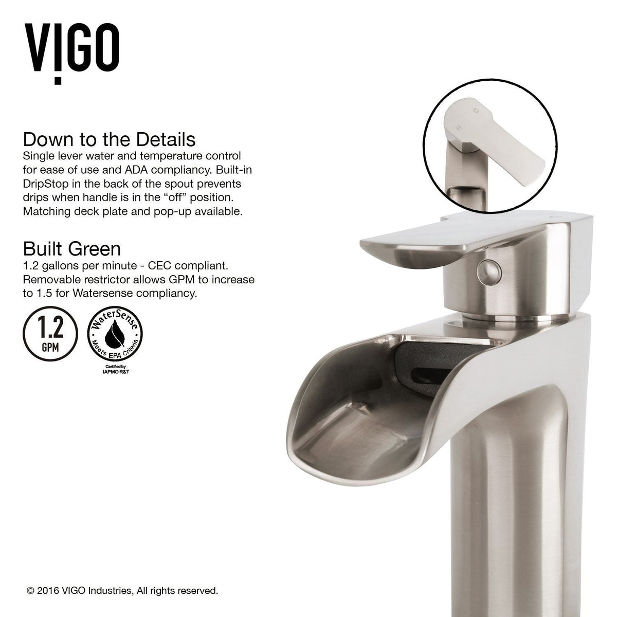 Hyacinth White Bathroom Sink/Basin Set with Niko Faucet and Square Composite Vessel