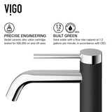 Lexington Single Handle Vessel Sink Bathroom Faucet with cFiber Body, Chrome