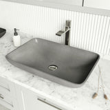 Lorca Gothic 22x15-in Deep Grey Bathroom Sink/Basin with Rectangular Vessel