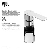 Magnolia White Bathroom Sink/Basin Set with Niko Faucet and Rectangular Composite Vessel