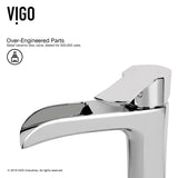 Magnolia White Bathroom Sink/Basin Set with Niko Faucet and Rectangular Composite Vessel