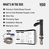 Niko Single Handle Vessel Single Hole Bathroom Sink Faucet with Pop-up Drain, Antique Rubbed Bronze