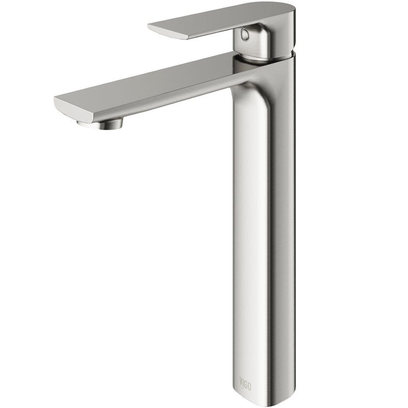 Norfolk Single Handle Vessel Bathroom Sink Faucet, WaterSense Certified, Brushed Nickel A3709