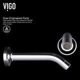 Olus Wall Mount Single Lever Bathroom Sink Faucet, WaterSense Certified, Chrome