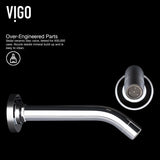Olus Wall Mount Single Lever Bathroom Sink Faucet, WaterSense Certified, Chrome