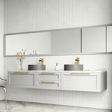Palermo Gothic 15x15-in Deep Grey Bathroom Sink/Basin with Round Vessel
