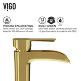 Paloma Single Handle Single Hole Bathroom Sink Faucet, WaterSense Certified, Matte Gold
