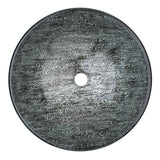 Round Glass Vessel Bathroom Sink/Basin with Deep Bowl, Titanium
