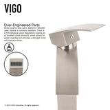 Satro Single Handle Single Hole Bathroom Sink Faucet, WaterSense Certified, Brushed Nickel