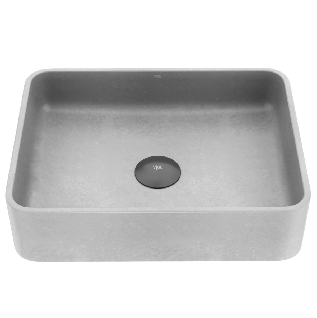 Segovia Gothic 16x12-in Deep Grey Bathroom Sink/Basin with Rectangular Vessel