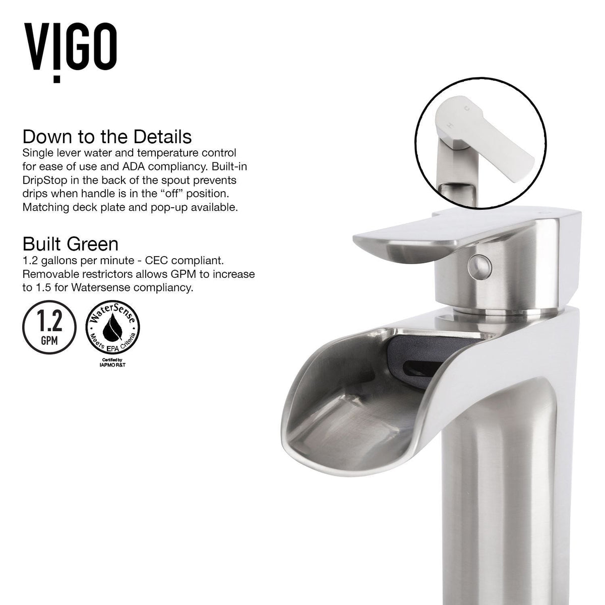 Titanium Glass Slate Grey Bathroom Sink/Basin Set with Niko Faucet and Round Vessel