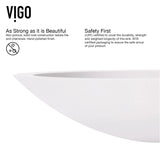 Wisteria White Bathroom Sink/Basin Set with Amada Faucet and Oval Composite Vessel