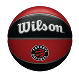 Tribute Outdoor Rubber Basketball, Official Size 7 (29.5-in), Black/Red