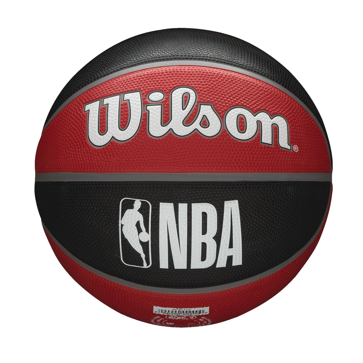 Tribute Outdoor Rubber Basketball, Official Size 7 (29.5-in), Black/Red