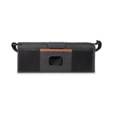 Parent Console with 4 Insulated Cupholders, Black