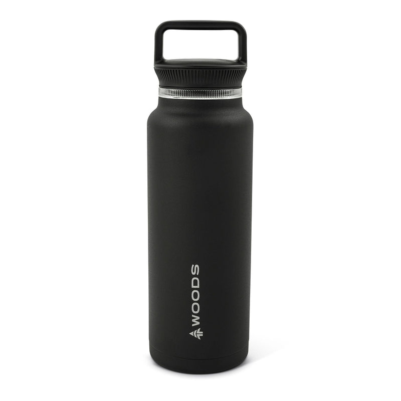 Double Wall Insulated Stainless Steel Portable Reusable Water Bottle with Top Handle, BPA-Free, 50-oz L6150