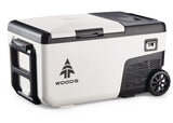 Woods Electric Compressor Cooler with Wheels, White, 22-L