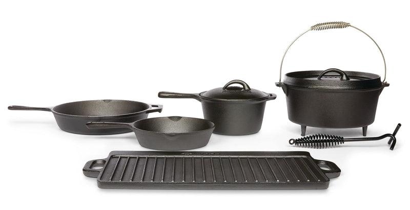 Heritage Cast Iron Non-Stick Camping Cook Set, 6-pc K805