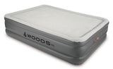 Woods Tritech Memory Foam Double-High Queen Air Mattress with Built-In 120V Pump