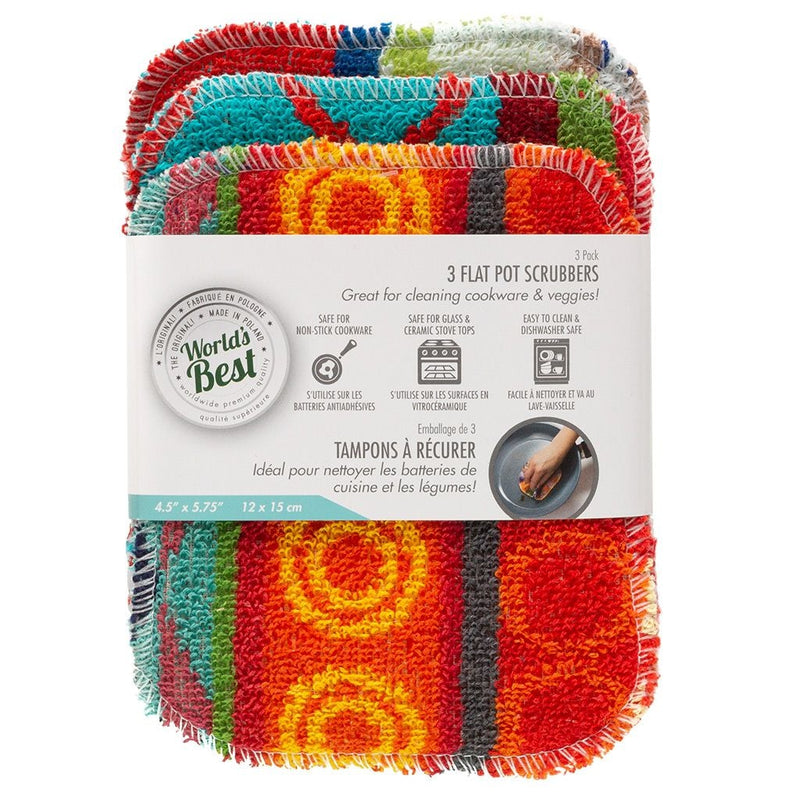 Multi-Surface Flat Pot Scrubber, 3-pk X1038