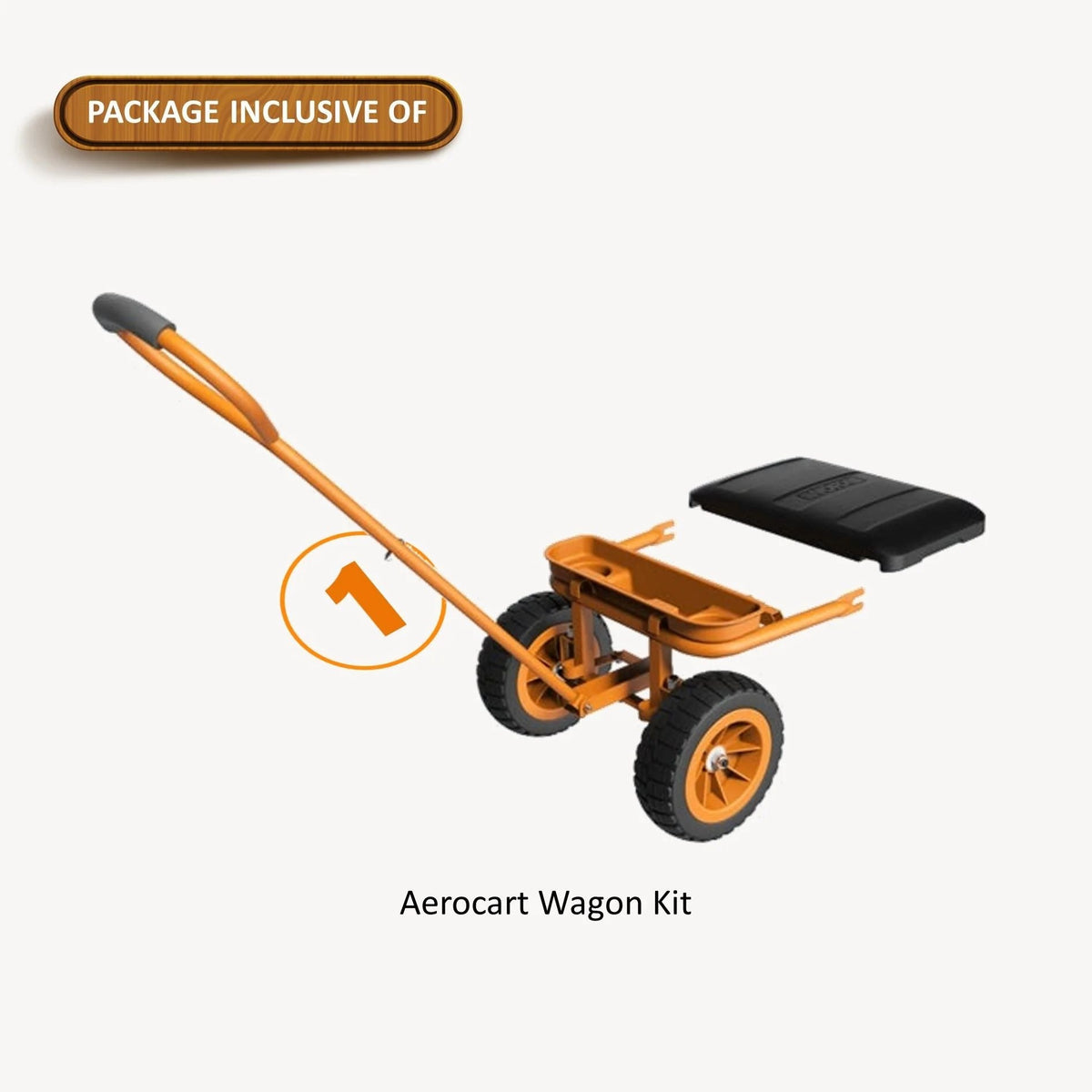 Wagon Kit for Aerocart, includes Detachable Storage Tray & Drink Holder