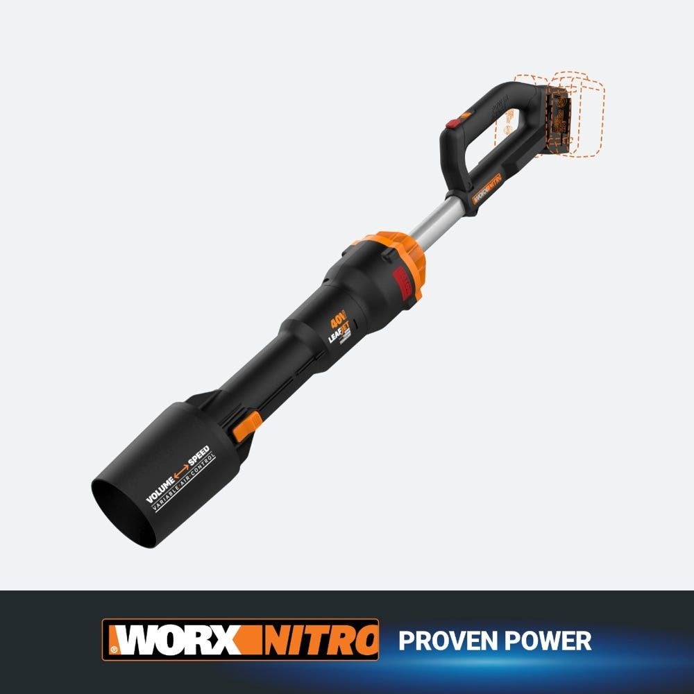 WG585.9 Nitro 40V Power Share LeafJet Cordless, Brushless Leaf Blower, Tool Only