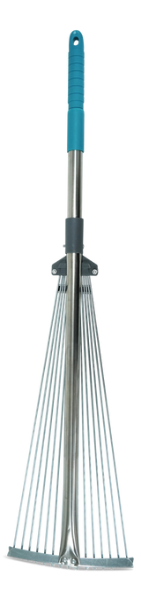 7 to 21-in Wide Metal Adjustable-Tine Telescopic Leaf Rake, 32 to 63-in Aluminum Shaft