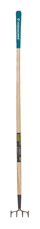 Steel 4-Tine Cultivator, 57-in Wooden Shaft