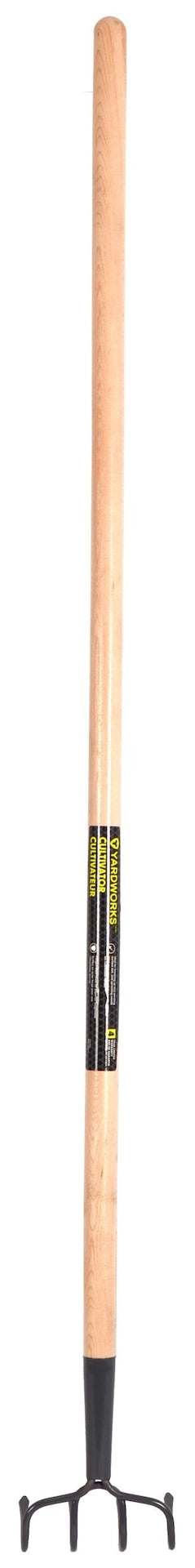 Steel 4-Tine Cultivator, 57-in Wooden Shaft