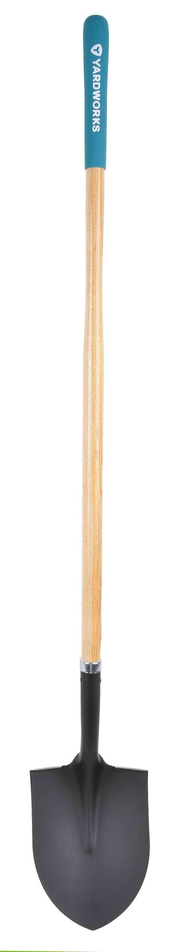 Tempered Steel Round Point Long Handle Shovel, 62-In, Hardwood Shaft