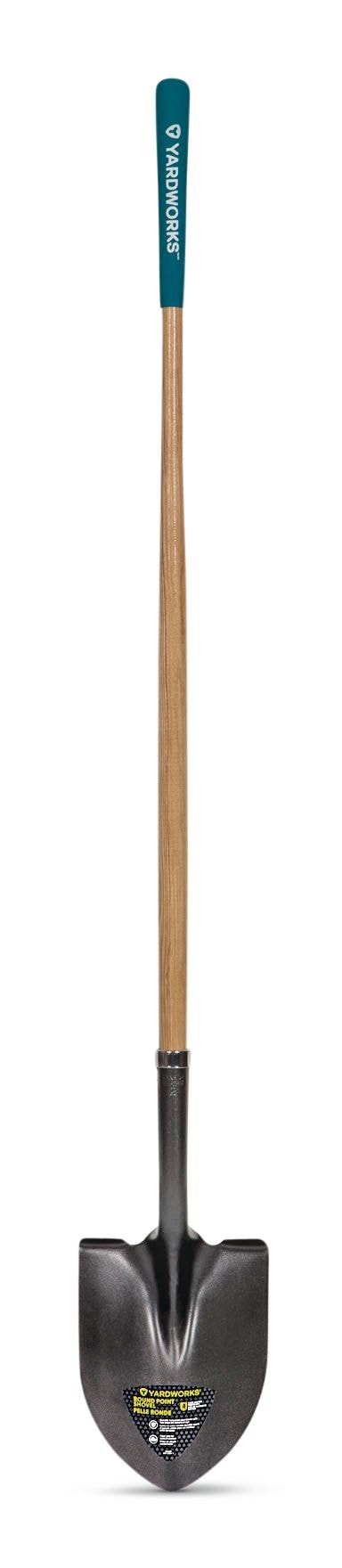 Tempered Steel Round Point Long Handle Shovel, 62-In, Hardwood Shaft