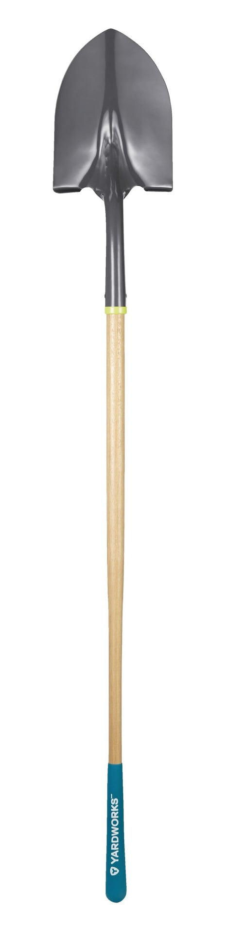 Tempered Steel Round Point Long Handle Shovel, 62-In, Hardwood Shaft